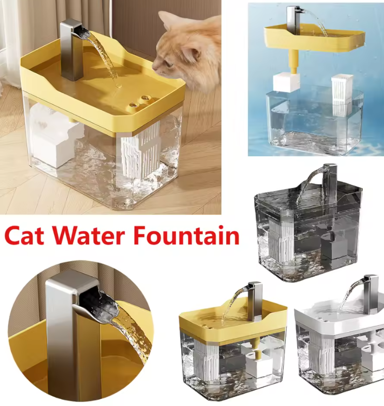 🐾 ペット用自動給水器 – ワンちゃんもネコちゃんも大満足！🐶🐱 静音設計＆大容量で、いつでもおいしいお水を♪